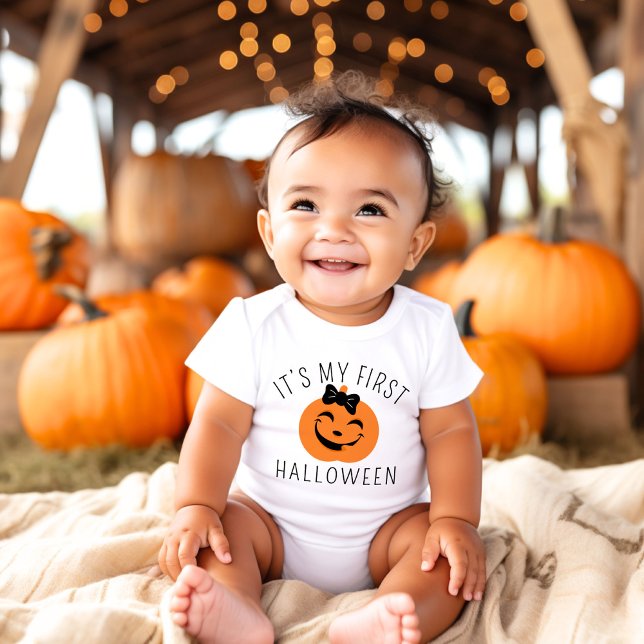 Body Ma première citrouille de Halloween bébé fille ave (Créateur téléchargé)