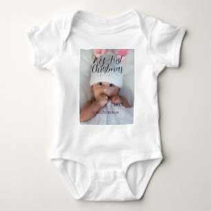 Body Ma première photo bébé de Noël ajouter nom année m