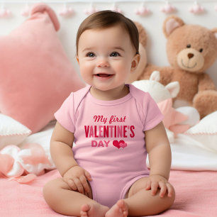 Body Ma Première Saint-Valentin Cœurs Rose