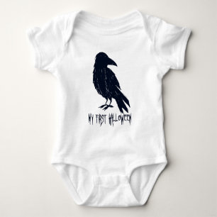Body Ma première silhouette de Corbeau noir d'Hallowee