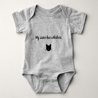 Body Ma Soeur A Des Whiskers Bodysuit Bébé