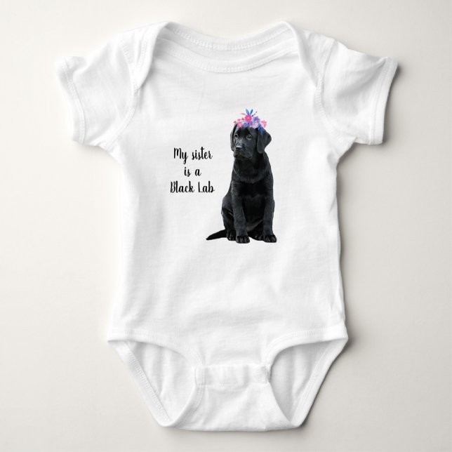 Body Ma soeur est Black Lab- Black Labrador Retriever (Devant)