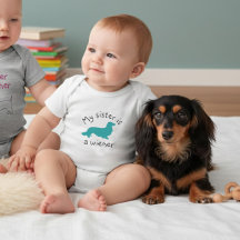 Ma sœur est une tenue pour Dachshund à longs poils