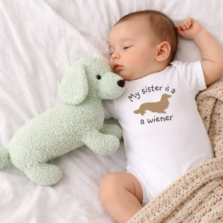 Body Ma sœur est une tenue pour Dachshund à longs poils