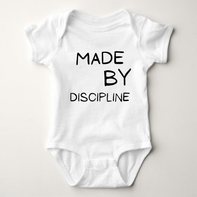 Body Made by Discipline Motivational Text DesignT-Shirt (Devant)
