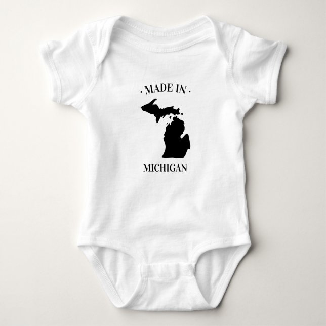 Body Made in Michigan MI Baby Bodysuit (Devant)