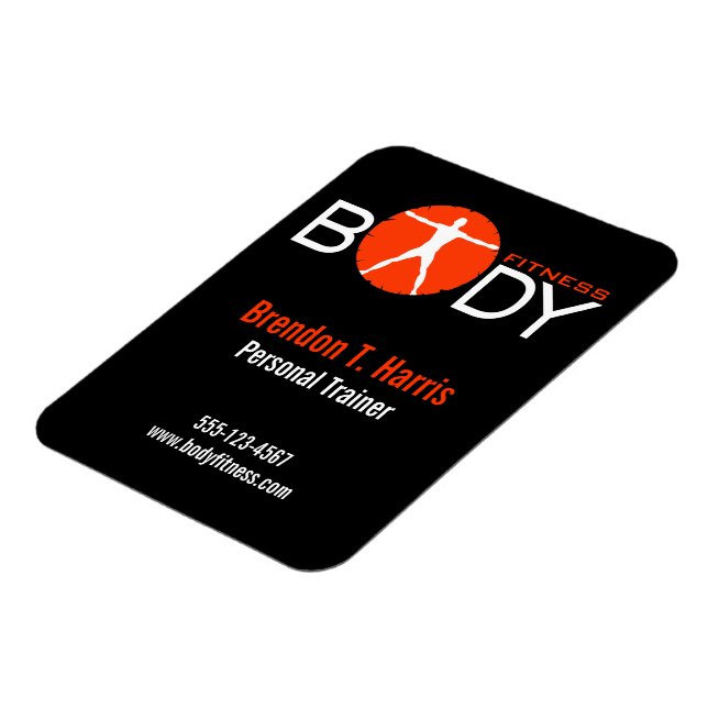 Body Madness Black Personal Trainer Flexi Magnets (Côté Gauche)