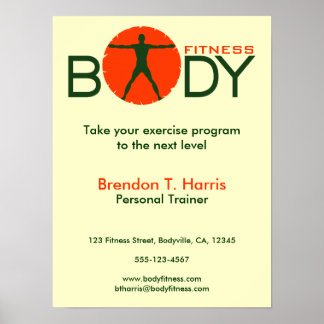 Body Madness Fitness Personal Trainer Affiches