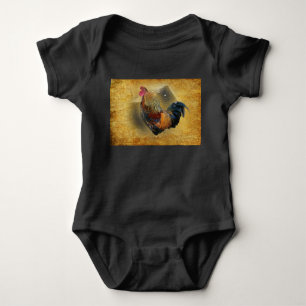 Body Magnifique Coq et Poulailler Rustique en Bois de G