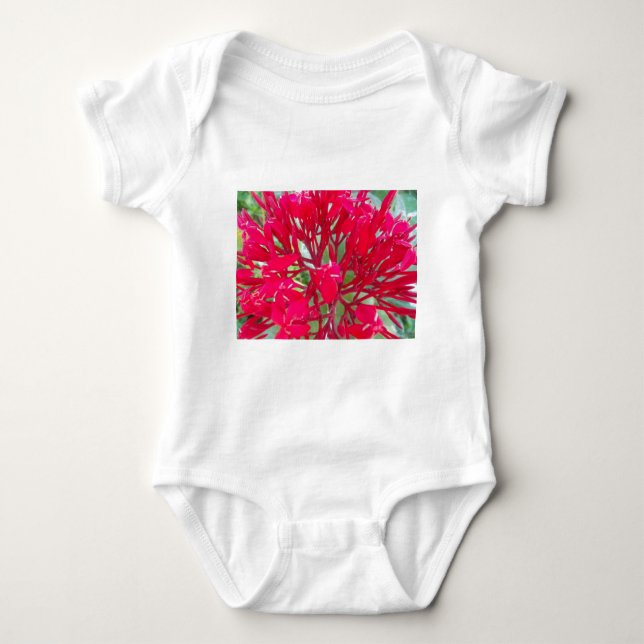 Body Magnifique Fleurs rouges fantastiques Infant Creep (Devant)