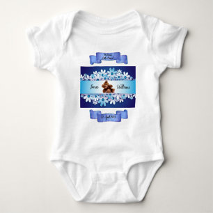 Body Magnifique Ours Bleu Teddy Whimsical Personnalisez