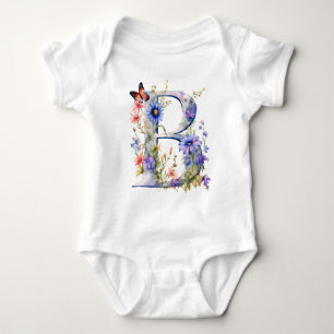 Body Magnifique Papillon de Fleur Sauvage Monogramme