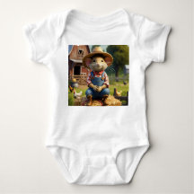 Magnifique Souris Fermier - Bodysuit Onsie