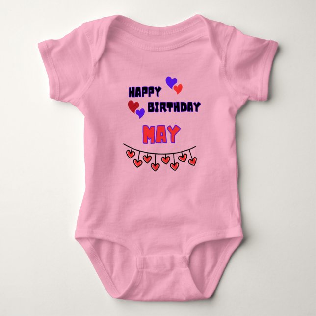 Body Mai Birthday Baby Bodysuit (Devant)