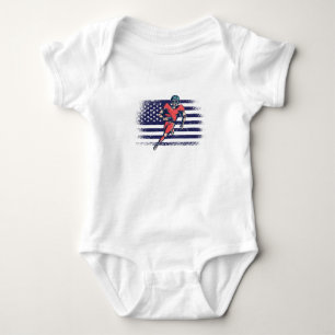 Body Maillot de supporter de football américain drapeau