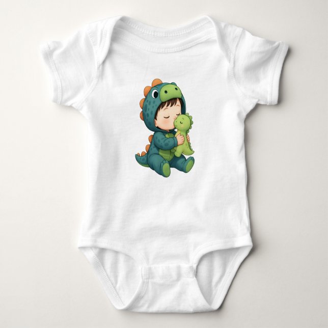 Body maillots de bébé pour enfants drôles babysaurus (Devant)