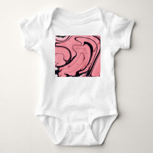Body Main en marbre rose noir dessinée