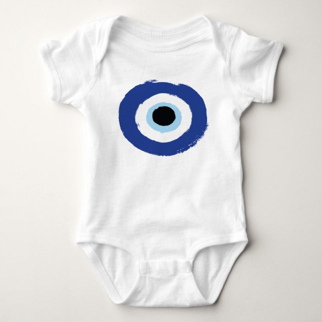 Body Mal Oeil Artiste Bleu Grec (Devant)