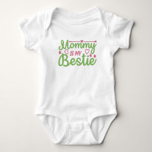 Body Maman chérie est ma meilleure amie Citation Rose V