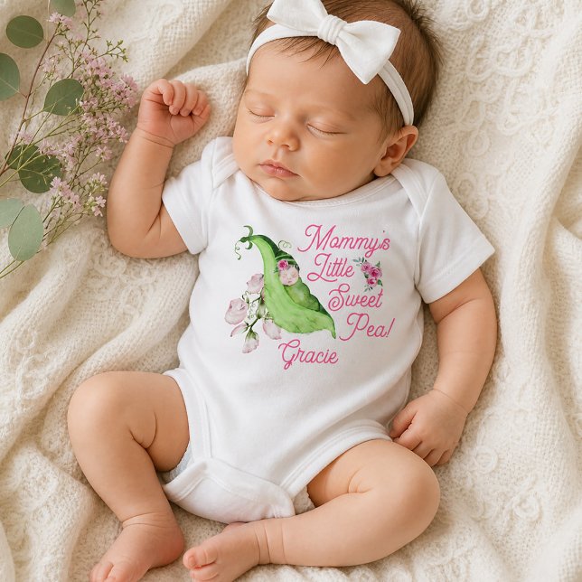 Body Maman chérie petit pois doux bébé (Mommy's Little Sweet Pea Baby Bodysuit)