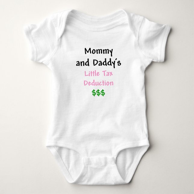 Body Maman et Daddys peu de rose d'abattement fiscal (Devant)