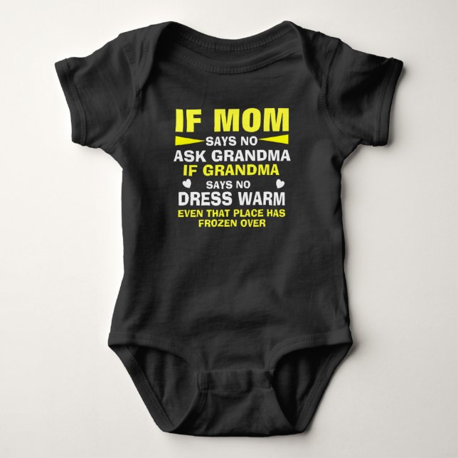 Body Maman et grand-mère pour enfant gâté (Devant)