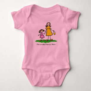 Body Maman et moi - Mère et fille Brunette Chemise