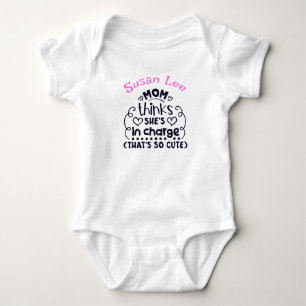 Body Maman Mignonne Pense Rose Et Noir