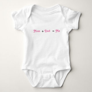 Body Maman + Papa = Moi Blanc Bébé Fille Bodysuit