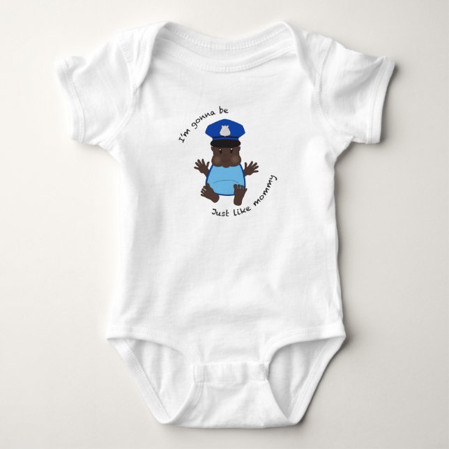 Body Maman policière (Devant)
