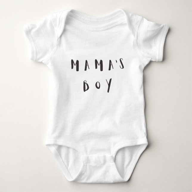 Body Mama's Boy - Citation amusante Baby Jersey (Devant)