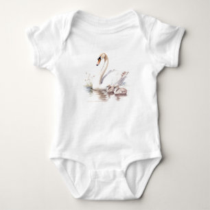 Body mamma et bébés cygnes, oies, canettes, cadeau pour