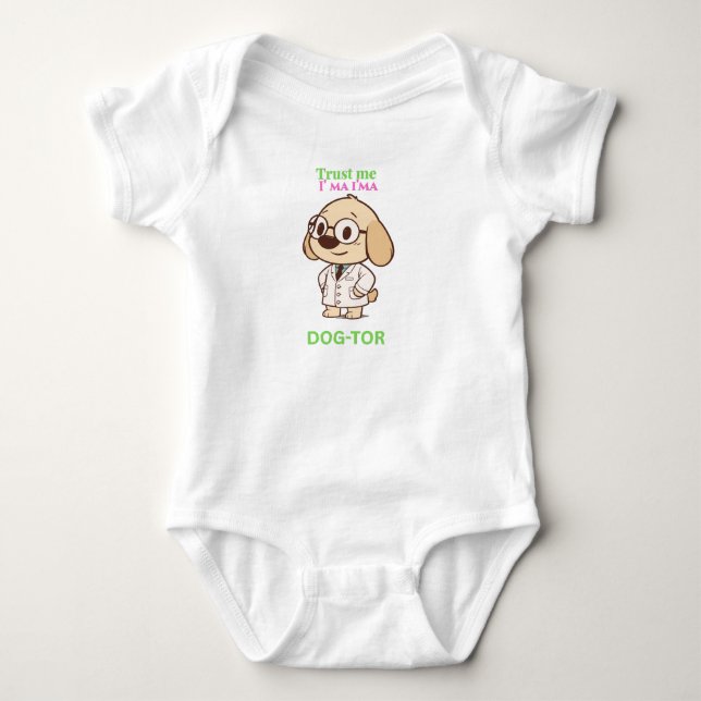 Body manche courte bébé Drôle de Chien-Tor (Devant)