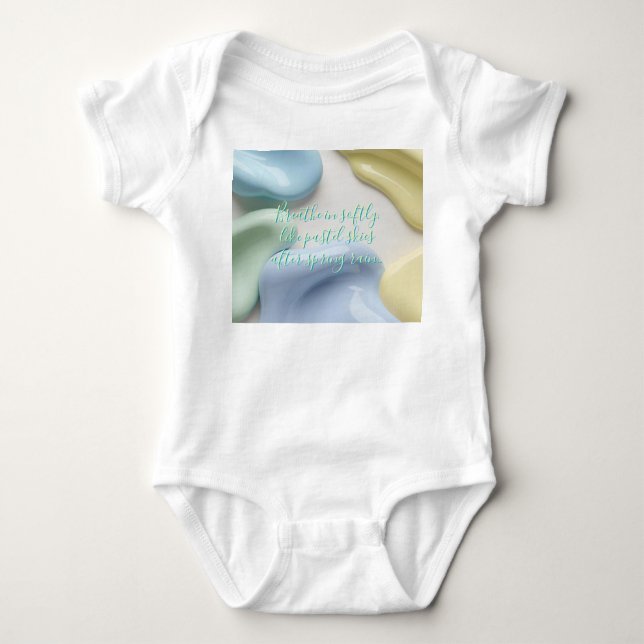 Body manche courte bébé en graphique stylé (Devant)