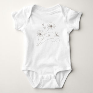 Body manche courte Coquette Floral Iced Coffee Béb