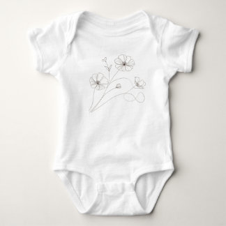 Body manche courte Coquette Floral Iced Coffee Béb