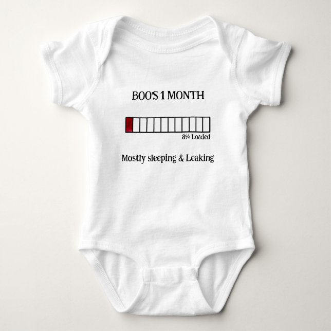 Body manche courte Funny Watercolor Bébé Étape | 1 (Devant)