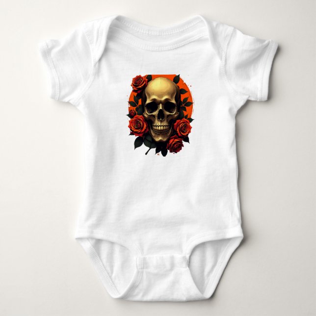 Body manche courte Helloween pour bébé (Devant)