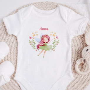 Body manche courte personnalisé pour bébé fille fé