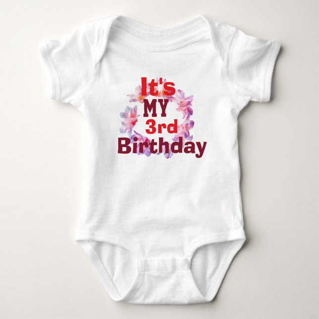 Body manche longue bébé Tenue de fête pour fille d (Devant)