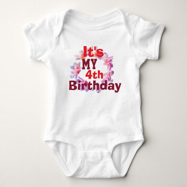 Body manche longue bébé Tenue de fête pour fille d (Devant)