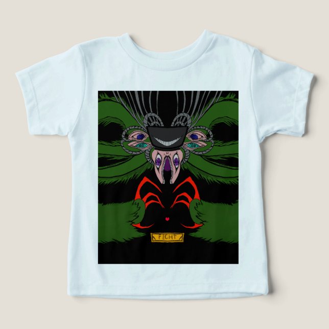 Body manche longue unique pour bébé, Dark Art Mons (Design Recto)
