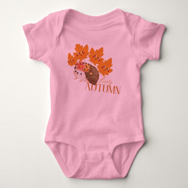 Body Manches Douce Rose pour Bébé - Un en Coton Bi (Devant)