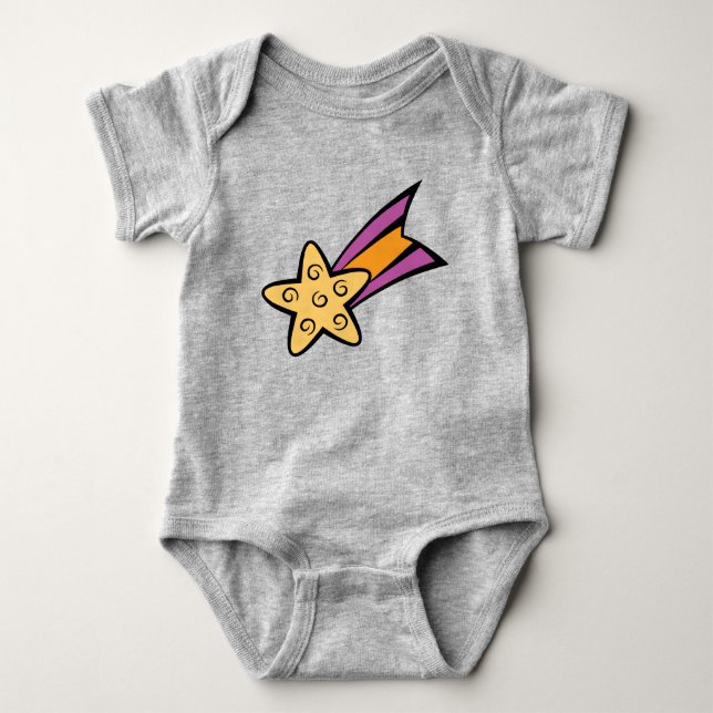 Body manchette bébé Dreams of Space Shooting Star  (Devant)
