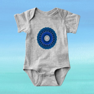 Body Mandala en Bleu Bébé et Vêtements Adultes