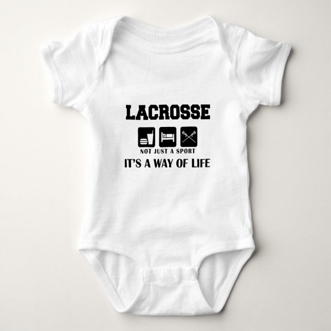 Body Mangez le sommeil Jouer Lacrosse (Devant)
