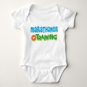 Body Marathoner dans le T-shirt de bébé de formation