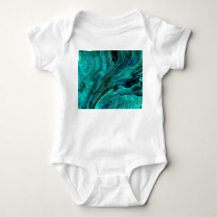 Body Marbre vert & Or : Texture luxueuse