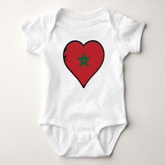 Body Maroc Coeur drapeau marocain