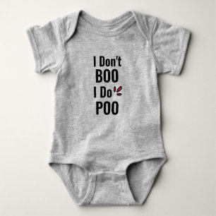 Body marrant boo poo halloween design bébé chute